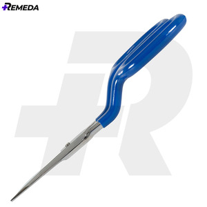 REMEDA Duckbill Scissors High Quality Double Bent Curved Offset Handle for Rug-Making <b>Carpets</b> - Product Image 3