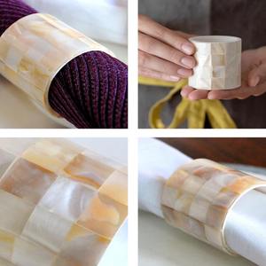 Rond décoratif de serviette en nacre, beaux accessoires de cuisine accessoires de mariage en gros Vietnam - Product Image 5