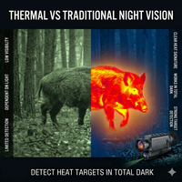 Monoculaire thermique de vision nocturne 384x288 35mm longue portée 1000m, lunette thermique pour la chasse, infrarouge numérique CASEEDA MV3