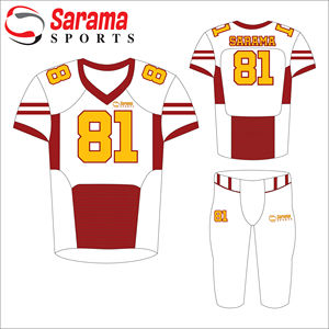 Uniforme de football américain le plus vendu à bas prix de toutes les tailles, nouveau design, uniforme américain de meilleure fabrication OEM, - Product Image 1