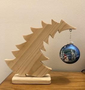 Centre de table de Noël en bois élégant Décorations de mariage et accessoires de table à usage de Noël - Product Image 1