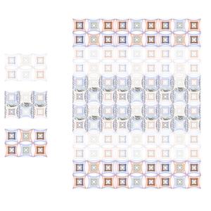 Azulejos de pared de diseño de hojas de color marrón claro de cerámica 30x45cm - Product Image 2