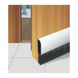 Paraporta con Spazzola a Molla in Alluminio 1 M Marrone - Product Image 1