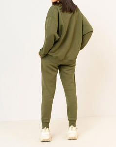 Conjunto Deportivo de 2 Piezas para Mujer, con Cierre Frontal, Corte Regular, Poliéster Cómodo y Transpirable, Top Largo - Product Image 4