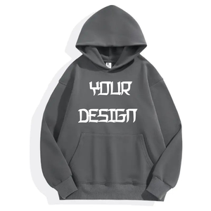 Sweat à capuche unisexe en coton délavé à l'acide pour hommes et femmes Sweats à capuche personnalisés avec logo brodé et sérigraphie - Product Image 3