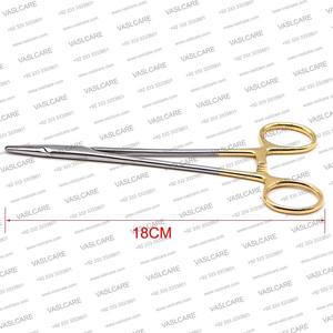 Vaslcare-Alicates de soporte de agujas médicas con cabezal TC, pinzas quirúrgicas y de ortodoncia chapadas en oro de acero inoxidable alemán - Product Image 5