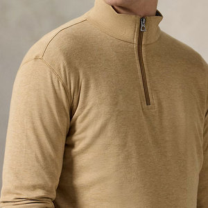 Chaqueta cálida con cremallera 1/4 para hombre con forro térmico y diseño personalizado para actividades al aire libre Chaqueta con cremallera 1/4 para hombre - Product Image 6