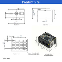ECOdesky EMT8096 1D 2D PDF417 Escáner Lector de código de barras de código QR Motor de código de barras de tamaño pequeño para máquina Pos