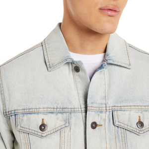 Moda Chaquetas Para Hombre Ropa de calle de invierno Ropa de hombre Prendas de abrigo Estilo callejero Y2K Chaqueta de mezclilla blanca en blanco para hombres - Product Image 5