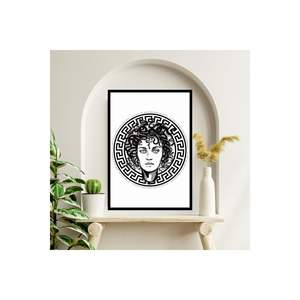 Cuadro de Pared Medusa para Mujer, Tamaño Grande 70x50cm, MDF, Colorido, Estilo Moderno, Marco Rectangular, Origen TR, 248 - Product Image 5