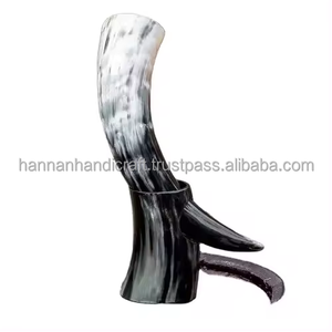 Premium Quality Buffalo Viking Nautical Drinking Horn Carved Antique Animal Style Eco Friendly Stand <b>Holder</b> Party <b>Mug</b> Custom - Product Image 3