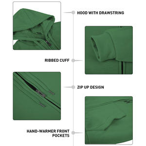 Sweat-shirts à capuche pour hommes en molleton 100 % coton, surdimensionnés, personnalisables par broderie et sérigraphie, vente en gros 2026 - Product Image 3