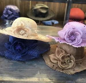 Chapeaux Bob Unisexe Fantaisie en Sinamay Coloré – Idéaux pour l'Église, le Sport et les Fêtes, Chapeaux de Pêche Décontractés avec Sangle Réglable et Broderie 3D - Product Image 5