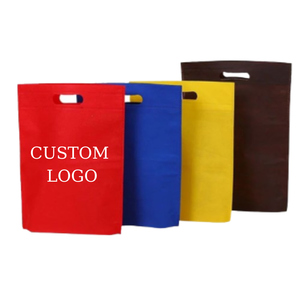 Custom Pink Nonwoven Shopping <b>Bag</b> with Patch Handle Reusable for Business Gift Use - Product Image 5