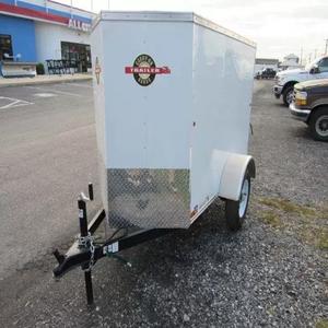 Remorque de chargement fermée Car Mate <span class=keywords><strong>4x6</strong></span> Durable Compact Hauler avec porte arrière simple, cadre en acier, construction résistante aux intempéries - Product Image 5