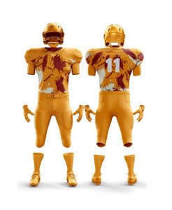 Maillot de football américain en sergé pour jeunes en gros/uniformes de football américain personnalisés - Product Image 4