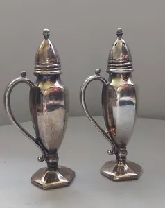 Lot de 2 salière et poivrière de haute qualité en laiton pour la maison, l'hôtel, la cuisine, la salière et les épices. - Product Image 2