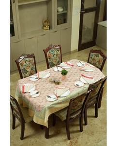 Cubierta de mesa de comedor personalizable floral de PVC cuadrada elegante y moderna tejido de calidad superior duradero respetuoso con el medio ambiente impermeable para el hogar - Product Image 1