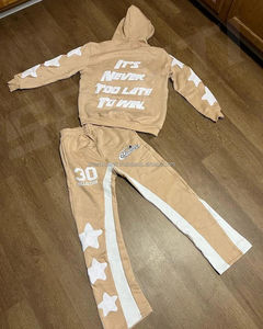 ชุดสเวตเตอร์และเสื้อมีฮู้ดสำหรับผู้ชายกางเกงวอร์มผ้าคอตตอนผ้าฟลีซใส่ได้ทั้งชายและหญิงพิมพ์ลายพัฟ - Product Image 2