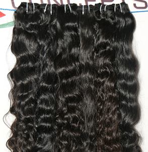Extensiones de cabello humano indio ondulado sin procesamiento químico, proveedor de Virgen crudo al por mayor - Product Image 1
