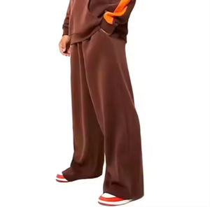 Chándal a rayas laterales de color sólido desteñido por el sol lavado con ácido ropa informal de última moda para hombre al mejor precio al por mayor con servicio OEM - Product Image 5