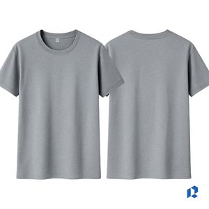 เสื้อยืดคอตตอนขายส่ง สั่งทำโลโก้ได้ เสื้อยืดผู้ชายทรงปกติ คอกลม แขนสั้น เรียบง่าย สบายๆ - Product Image 3