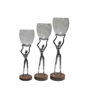 Beau bougeoir décoratif en métal pour les accents de maison populaires pour les mariages et les fêtes de Pâques Design élégant Top Pick - Product Image 2