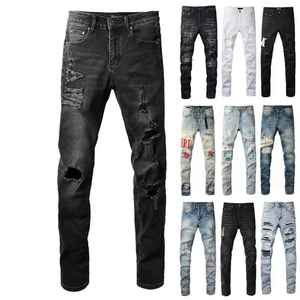 Jeans en denim confortables pour hommes pantalons en denim à la mode en coton épais et coupe ajustée pour hommes vêtements de tous les jours - Product Image 6