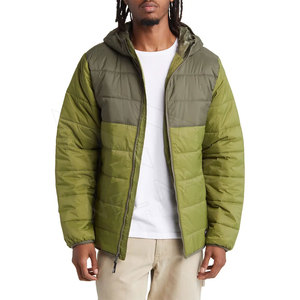Veste d'hiver pour homme en coton/polyester imperméable coupe-vent respirante à fermeture éclair avec capuche à manches longues écologique - Product Image 6