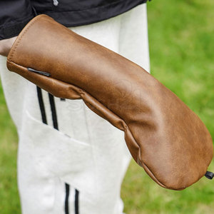 High Quality Waterproof Breathable PU Leather <b>Golf</b> Head Cover Customizable Unisex Design Top Selling - Product Image 2