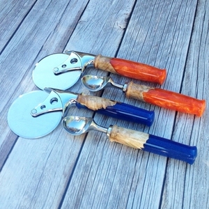 Juego de acero inoxidable de la mejor calidad con asas de resina, cuchara de boda de la India, perfecto para el hogar, cocina, hoteles y restaurantes - Product Image 3