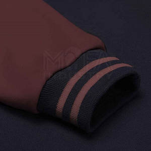 Veste Letterman de haute qualité pour hommes avec boutons couverts disponibles en plusieurs couleurs Support OEM personnalisé - Product Image 4