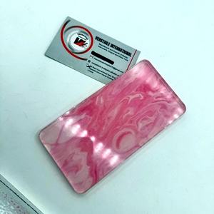 แผ่นอะคริลิคต่อขนตาลายดอกไม้สี่เหลี่ยมผีเสื้อสีชมพูแบบมืออาชีพอเนกประสงค์เป็นมิตรกับสิ่งแวดล้อม - Product Image 4