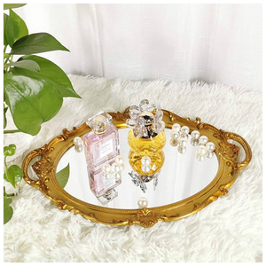 เครื่องครัวโลหะเงินดีไซน์แฟนซีถาดรองจานชามบนโต๊ะทำมือสุดหรู - Product Image 3