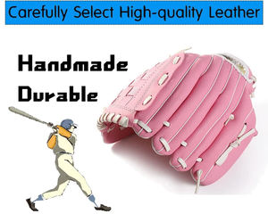 Gants de base-ball avec motif de poignet en fourrure, taille adulte et jeune - Product Image 6