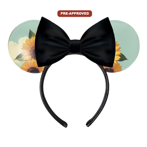Serre-tête noir à peindre motif tournesol, accessoire de coiffure DIY pour dessin et artisanat, pour enfants garçons et filles, idéal pour les fêtes d'anniversaire - Product Image 1