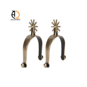 Éperons de cheval occidentaux à la mode avec quincaillerie, accessoires d'équitation raffinés - Product Image 2