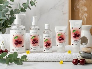 Lubricante a Base de Agua con Sabor a Cereza, Botella con Atomizador de 200 ml, Ecológico, a Base de Plantas Naturales Puras para Uso Adulto - Product Image 3