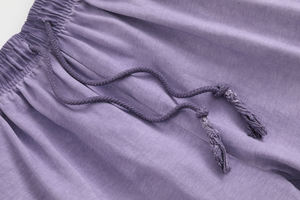 Pantalones Cortos Retro de Algodón 100% Lavado de 290 g/m² para Hombre Bigwood, Casuales, de Verano, Transpirables, de Cintura Media Elástica, Estilo Vintage - Product Image 2