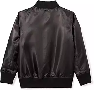 แจ็กเก็ตบอมเบอร์หนังคุณภาพสูงสำหรับผู้ใหญ่ในฤดูหนาวมีซิปปิดโลโก้ที่กำหนดเองตัวเลือกคอตั้งสไตล์สตรีทสูง - Product Image 2