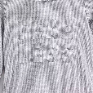 Sweat-shirt avec logo personnalisé en relief Sweats à capuche en coton épais avec grande capuche Sweats à capuche pour hommes en coton mélangé avec gaufrage - Product Image 5