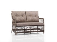 Ensemble de meubles de jardin en rotin de qualité supérieure, moderne, fabriqué en Turquie, avec structure en aluminium miniature