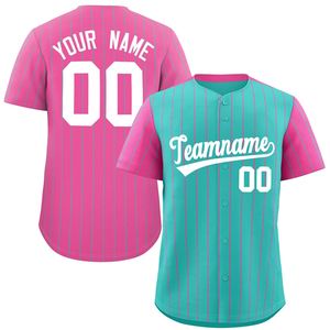 Camiseta de béisbol de talla grande a la moda personalizada de alta calidad para hombre, camiseta transpirable con botón deportivo y uniforme con diseño impreso - Product Image 6