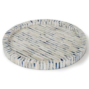 Bandeja de Servir Moderna y Personalizable con Incrustaciones Florales de Hueso MOP, Hecha a Mano en India por Artesanos, de Alta Calidad y Duradera para el Hogar - Product Image 3