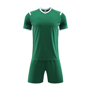 Tenue de football personnalisée 100 % polyester, qualité supérieure, maille respirante, ensemble de vêtements de sport courts, logo, nom d'équipe, service OEM - Product Image 3