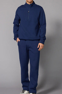 Sudadera de Cuello Redondo con Cierre de Cremallera de Calidad Premium para Hombre, Sudadera Ligera y Moderna de Corte Único para Hombre - Product Image 4