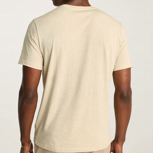 T-shirt en coton biologique à poche pour homme, manches courtes, t-shirts pour homme, t-shirt en jersey d'été, t-shirt personnalisé avec logo - Product Image 6