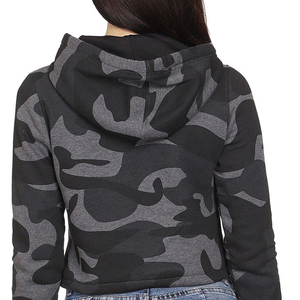 Latest Fashion Winter <b>Long</b> <b>Sleeve</b> <b>Crop</b> Top Hoodie Women Front Custom Logo Printed Streetwear for Sale Women's <b>Crop</b> Top Hoodies - Product Image 4
