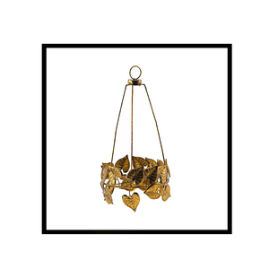 Designer handcrafted metal candle stand Gold Finished for Ramadan home decoration and Eid Mubarak festive display - Product Image 4