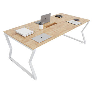 MConcept HBMC012 Conference <b>Table</b> 200x100 Modern Minimalist Design Assembly Steel Legs Made From Wood MFC for <b>Office</b> Furniture - Product Image 1